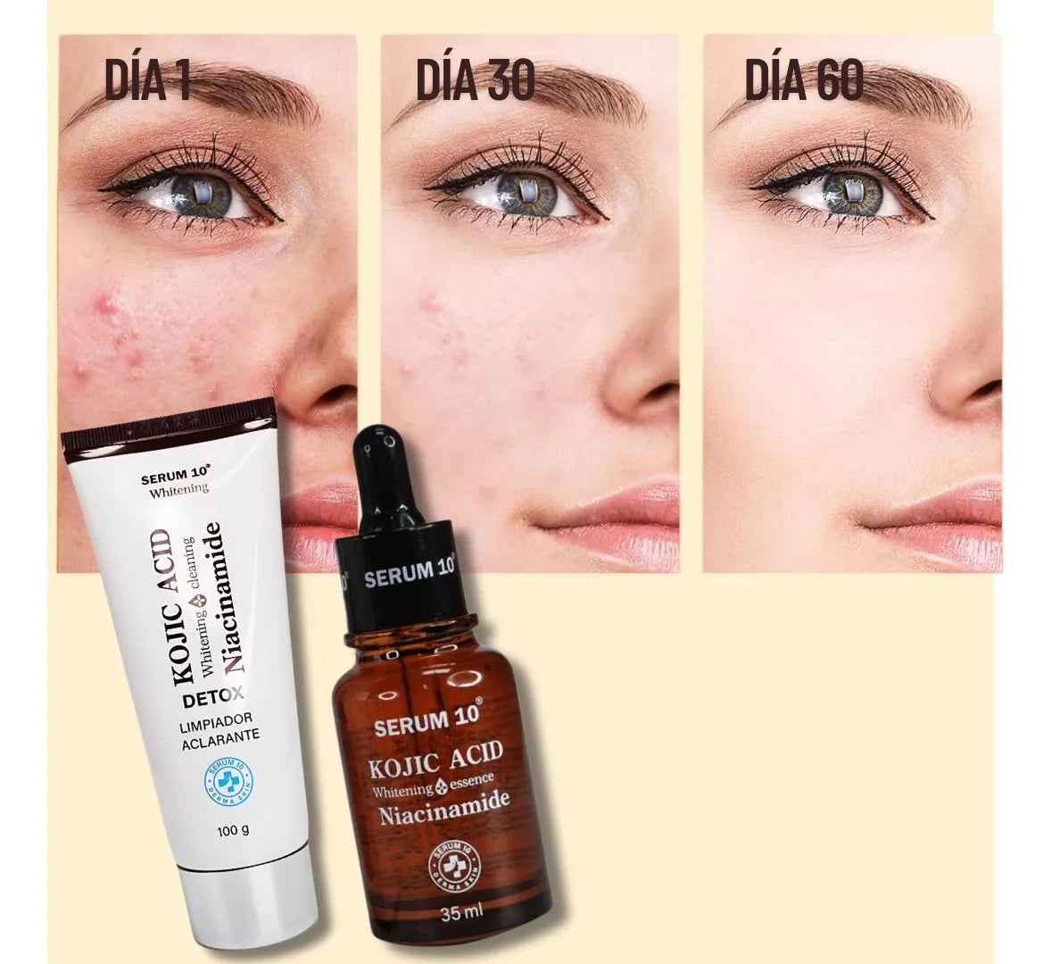 COMBO 1279 -SERUM KOJIC- 1262  JABON KOJIC